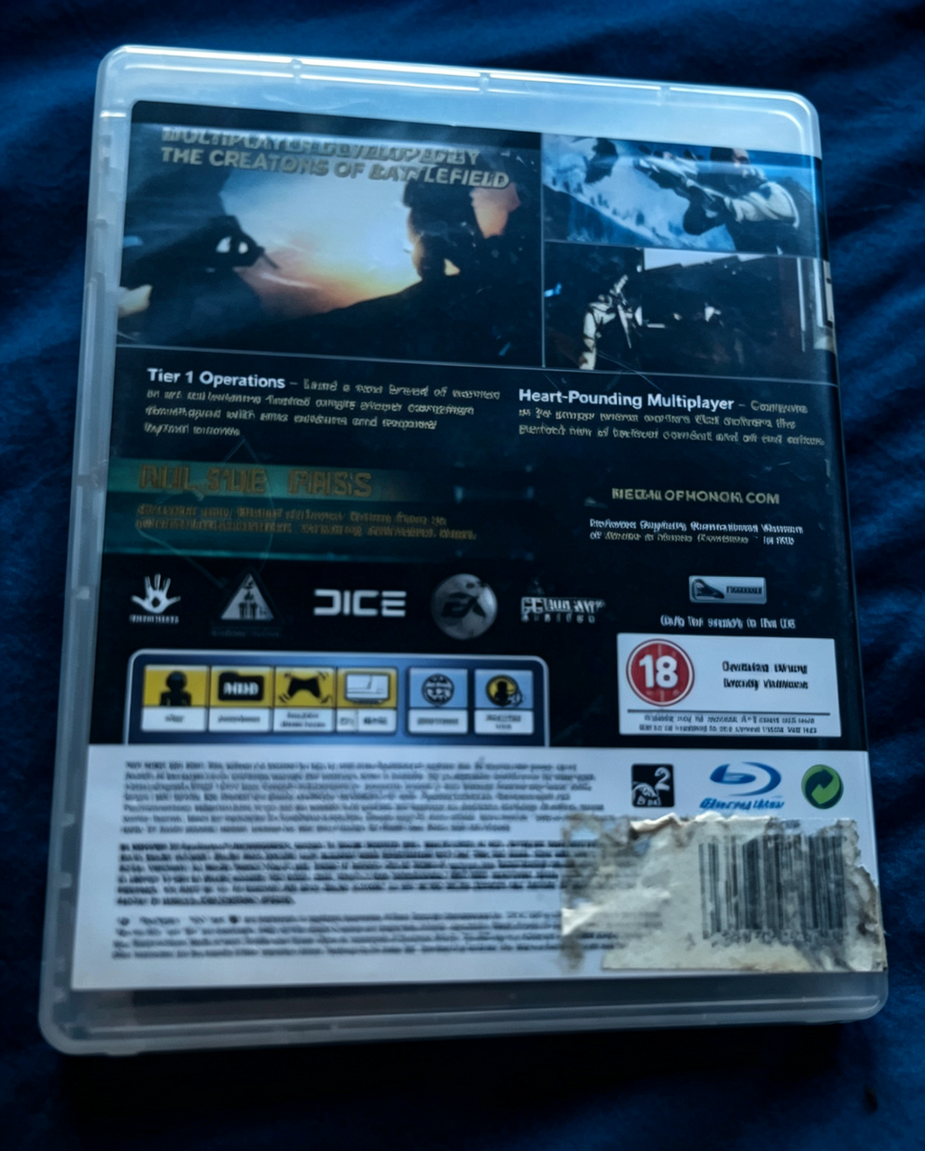 Medal of Honor (2010) | Sony PlayStation 3 PS3 | Disc & Case Only | PAL UK